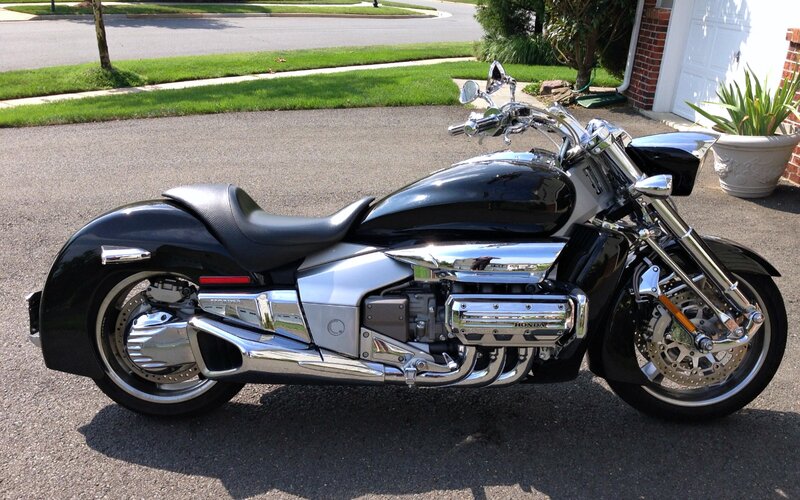Black and Chrome Motorcycle — Calm, Afternoon
