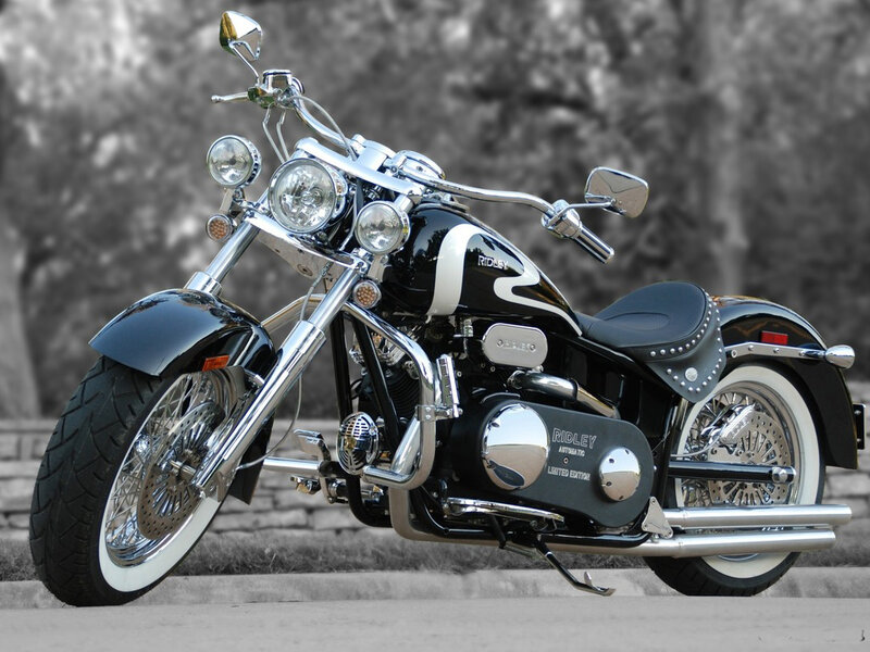 Black and Chrome Motorcycle — Calm