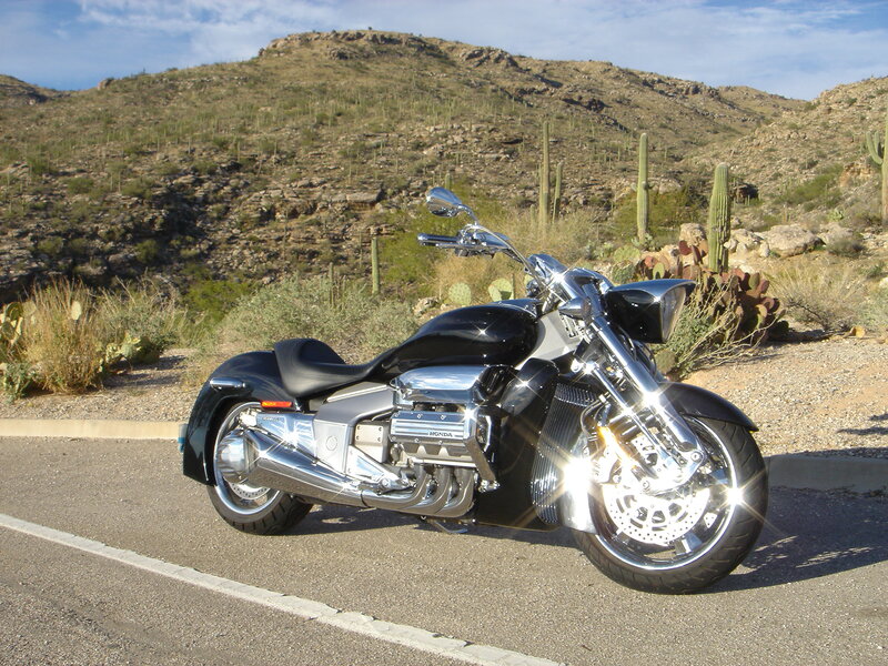 Black and Chrome Motorcycle — Serene, Afternoon