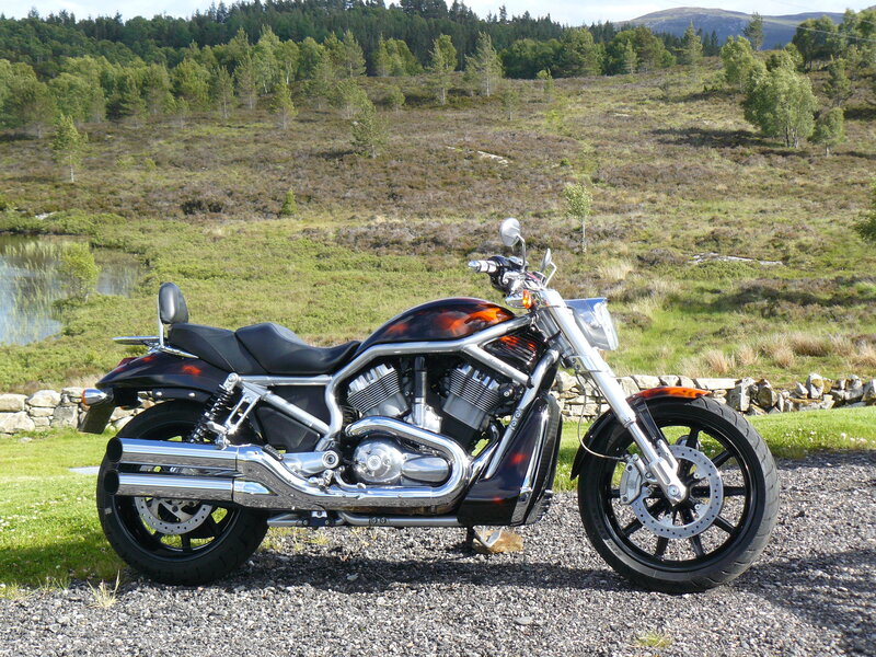Black and Chrome Motorcycle — Serene