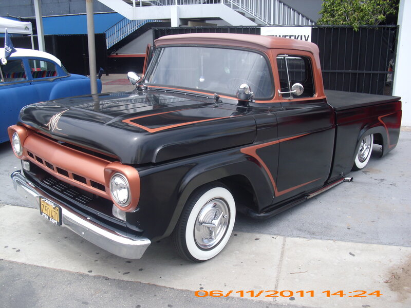 Black and Copper Pickup Truck