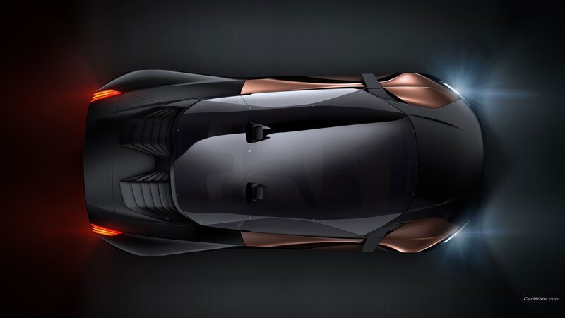 Black and Copper Sports Car — Dramatic