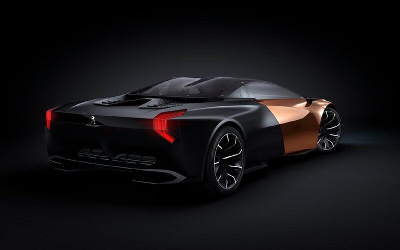 Black and Copper Sports Car