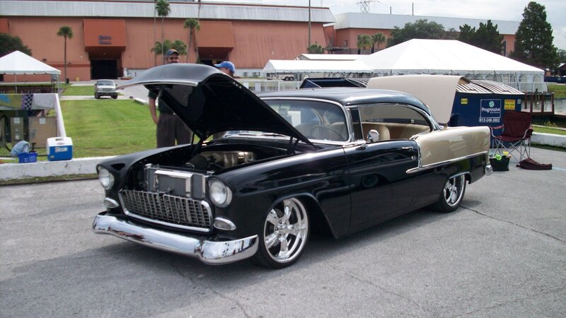Black and Cream Classic Car — Outdoor