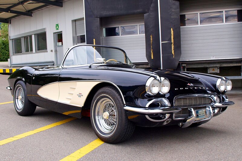 Black and Cream Convertible