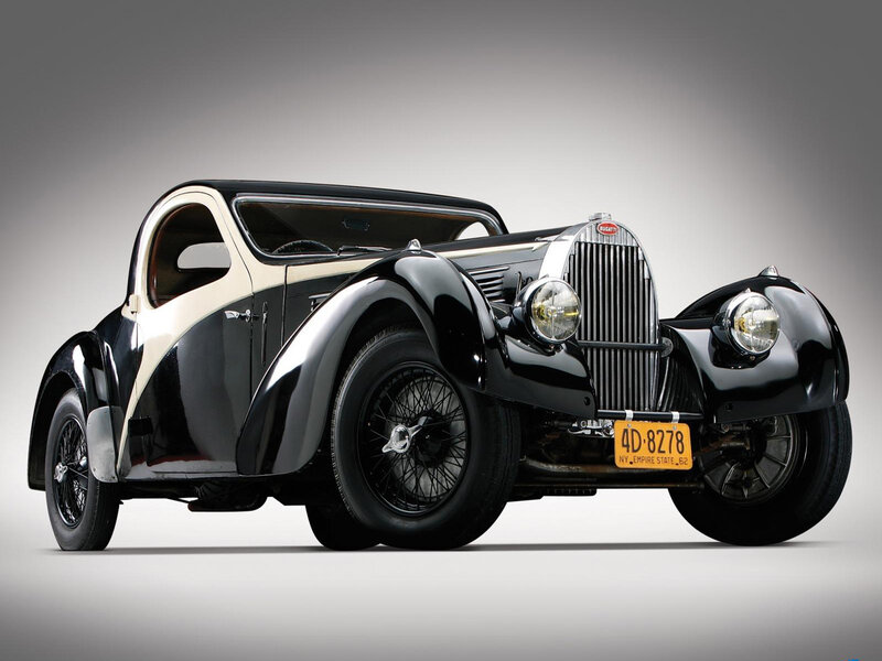 Black and Cream Vintage Car — Dramatic