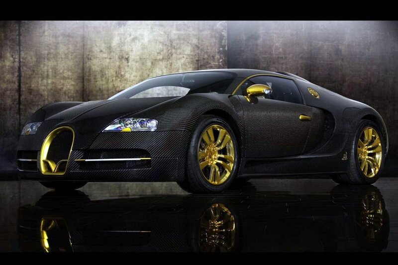 Black and Gold Bugatti