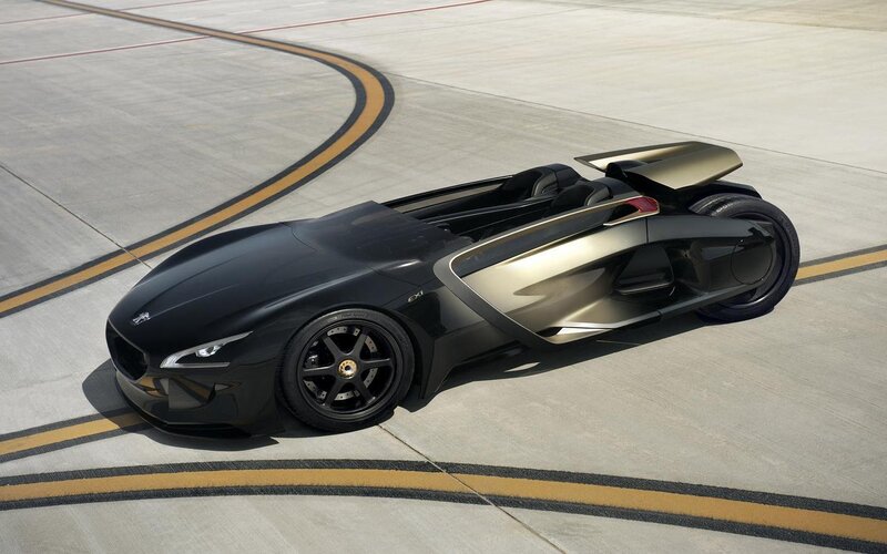 Black and Gold Concept Car
