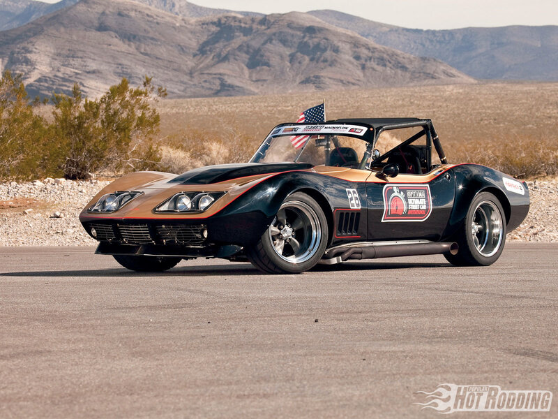 Black and Gold Corvette