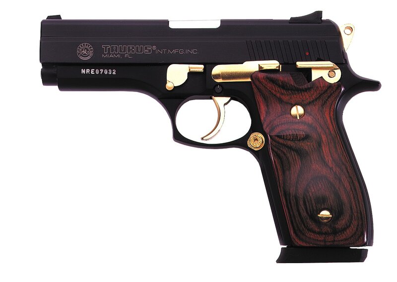 Black and Gold Handgun
