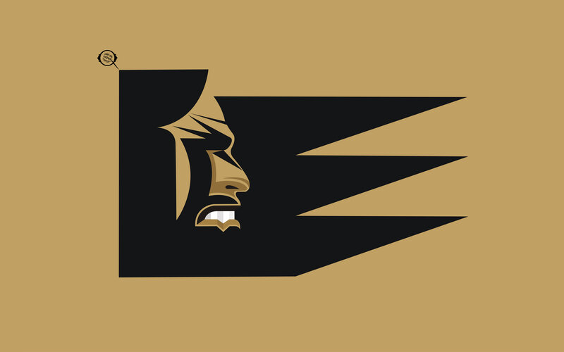 black and gold logo design