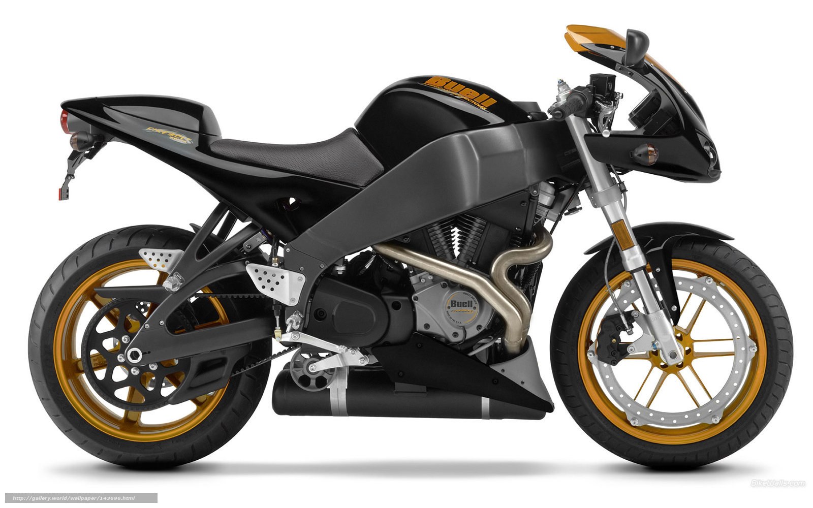 Black and gold motorcycle
