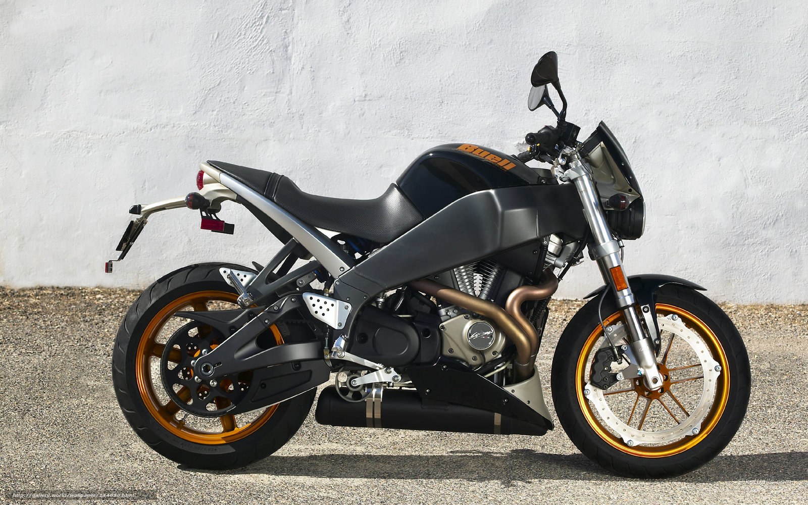 Black and gold motorcycle
