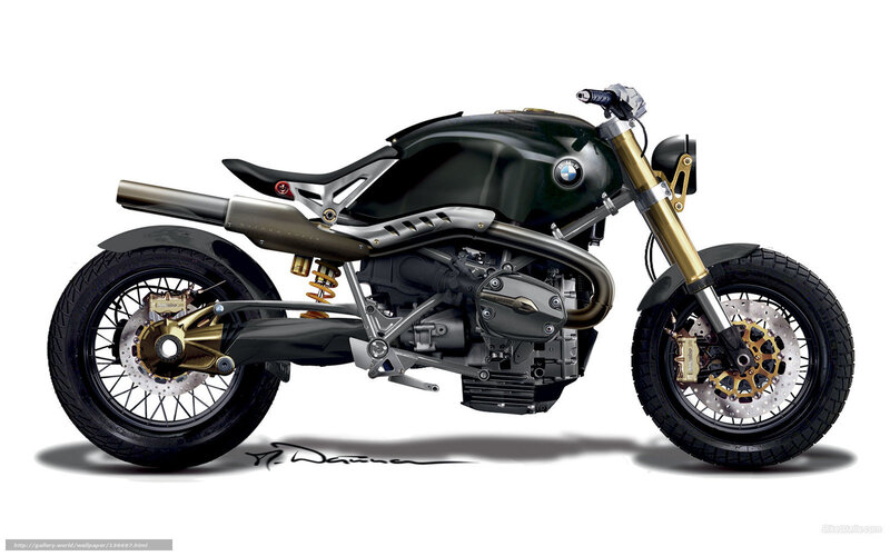 Black and Gold Motorcycle — Modern