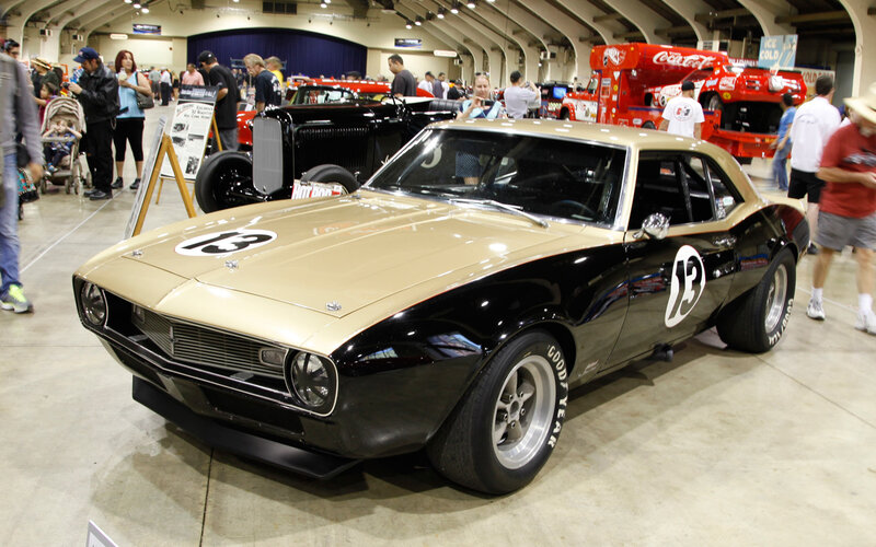 Black and Gold Muscle Car — Busy