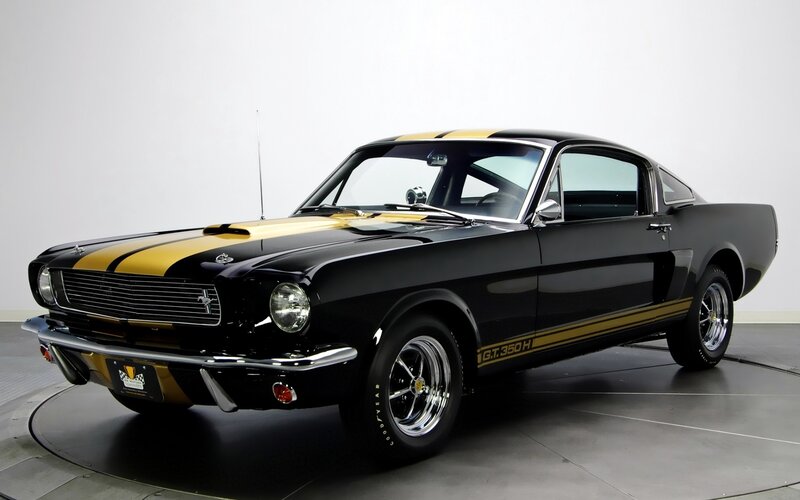 Black and Gold Muscle Car — Showroom
