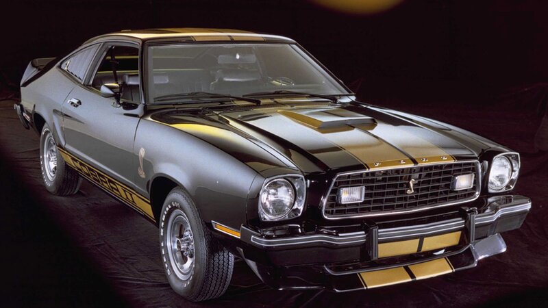 Black and Gold Muscle Car