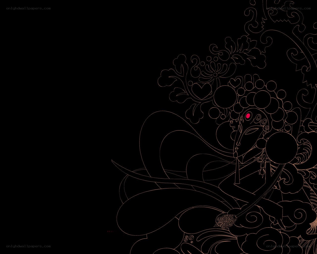 black and gold ornate design