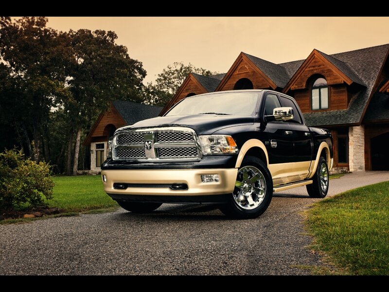 Black and Gold Pickup Truck