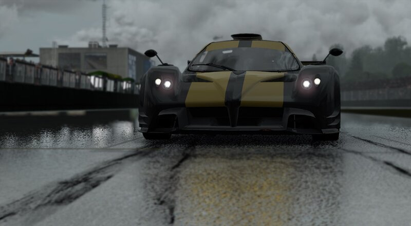Black and Gold Race Car — Dramatic, 3d Render