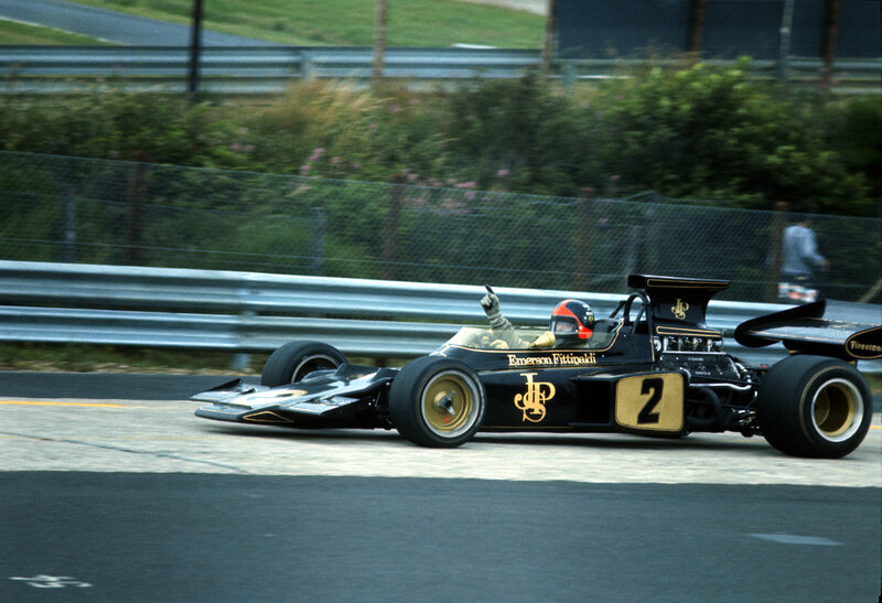 Black and Gold Race Car — Dynamic, Afternoon