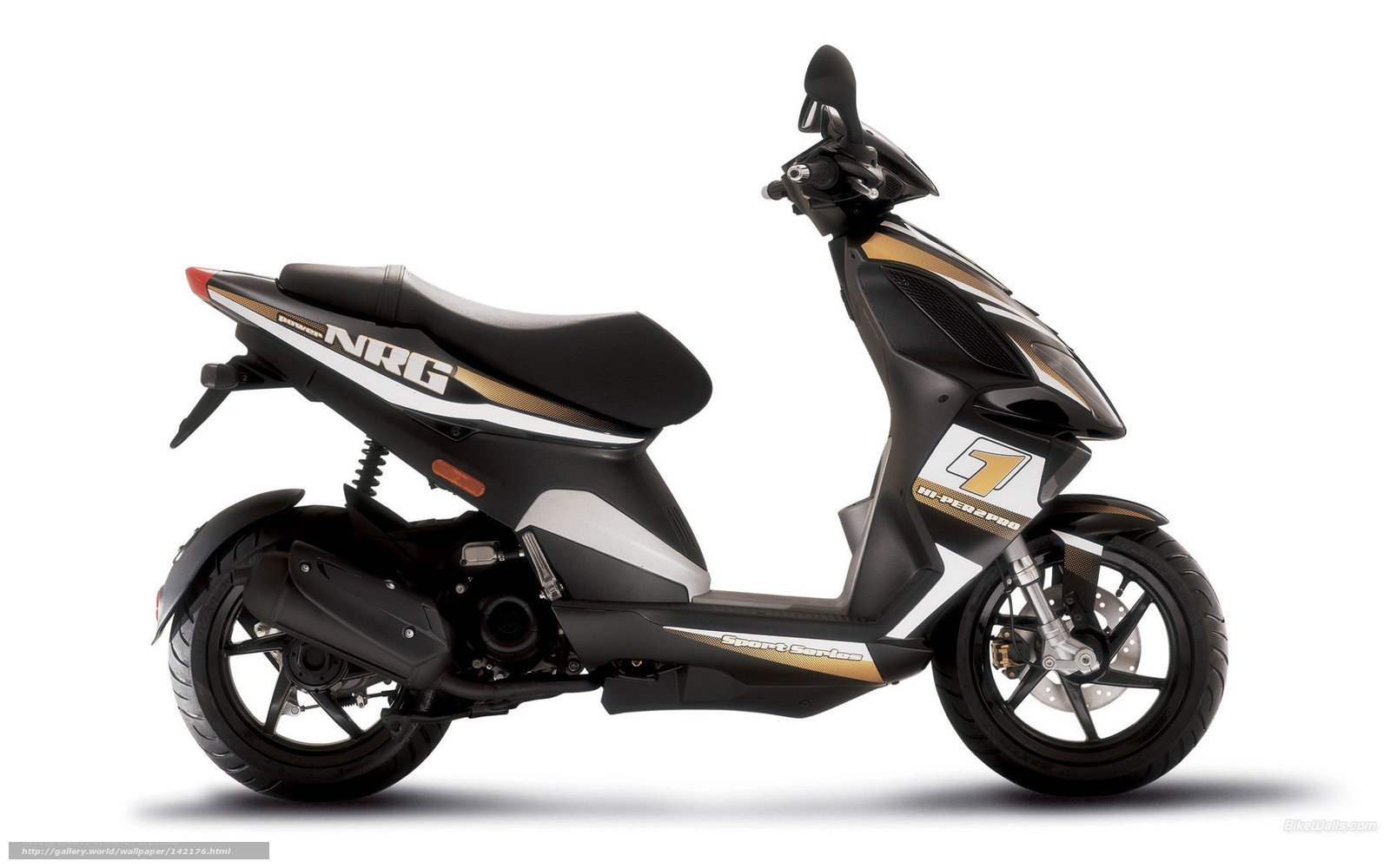black and gold scooter