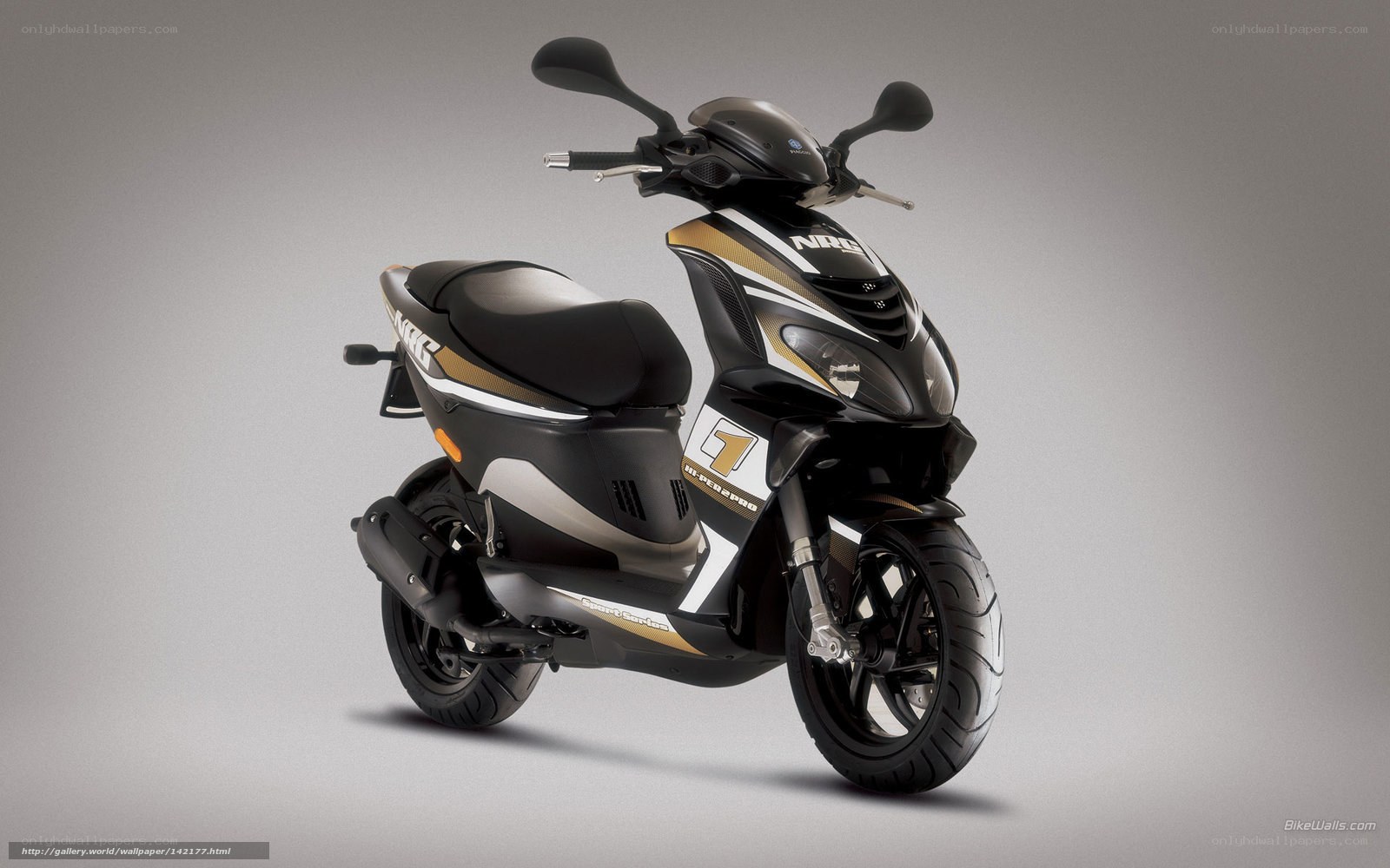black and gold scooter