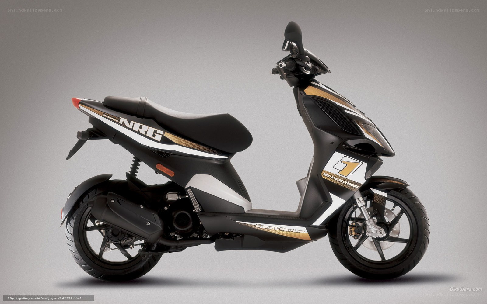 black and gold scooter