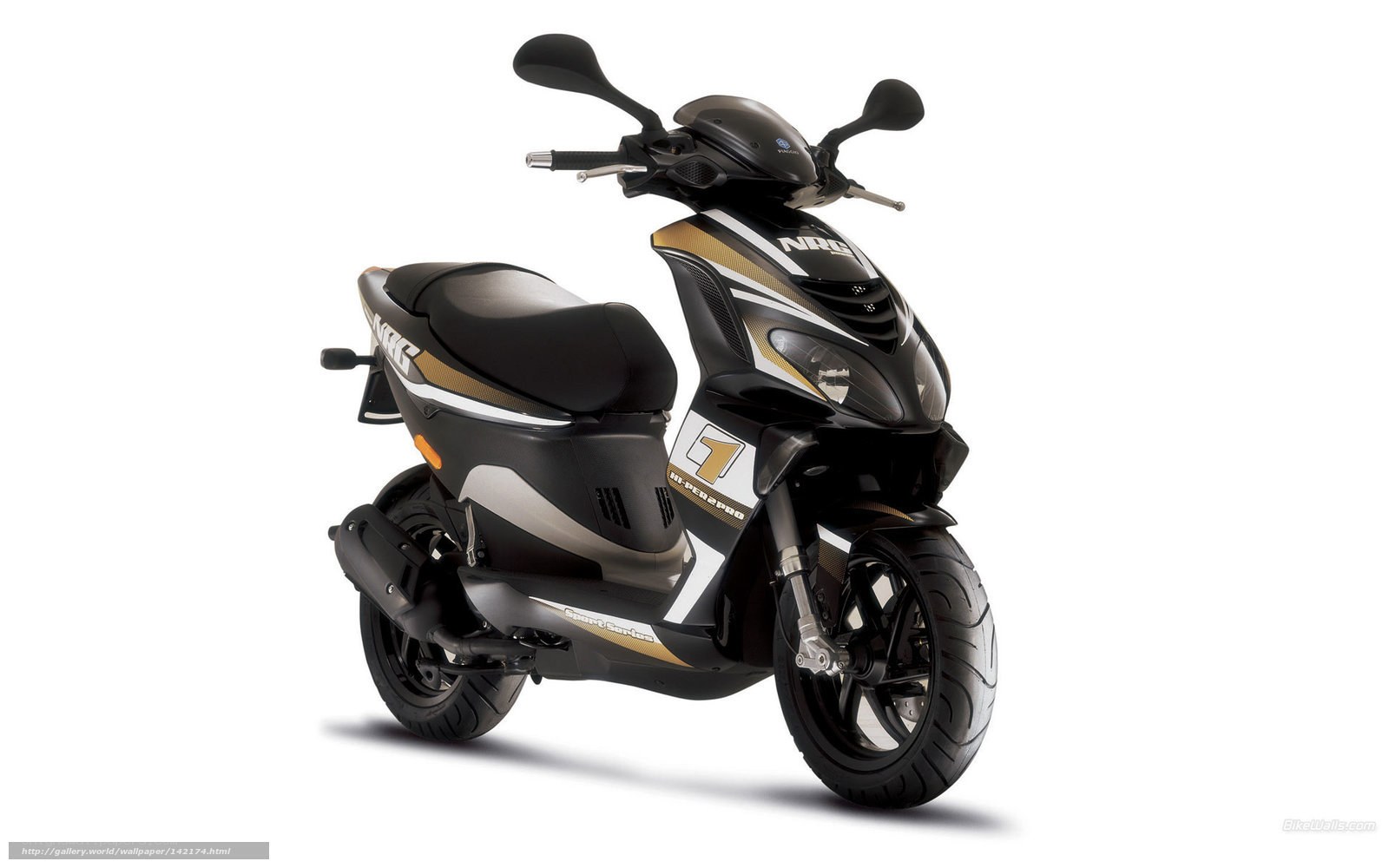 black and gold scooter