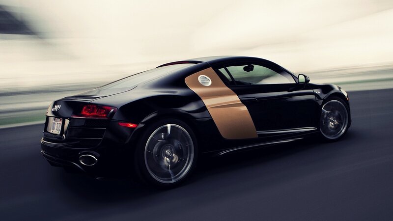 black and gold sports car