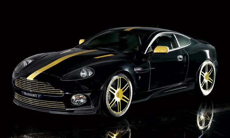 Black and gold sports car