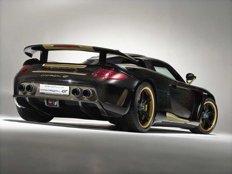 black and gold sports car