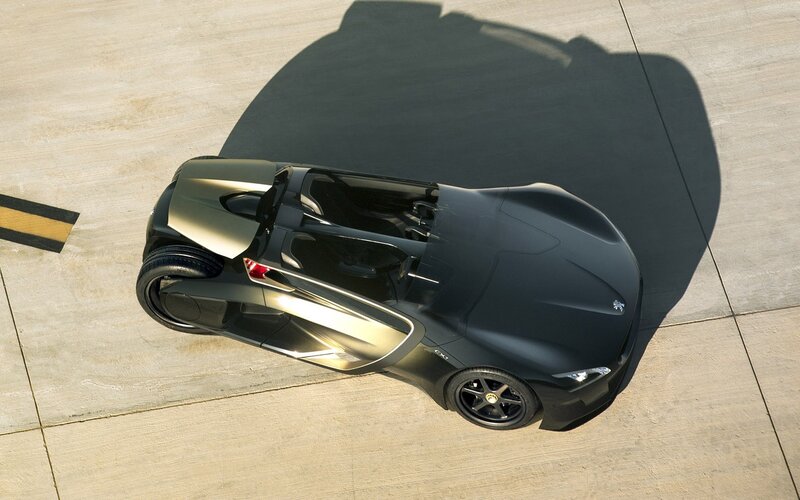 Black and Gold Sports Car — Dramatic, Afternoon