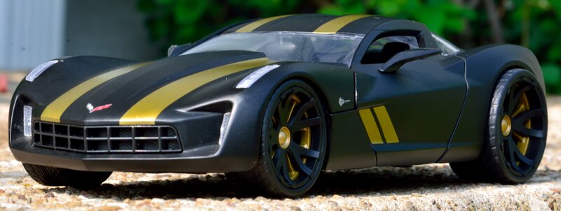 Black and Gold Toy Car — Neutral