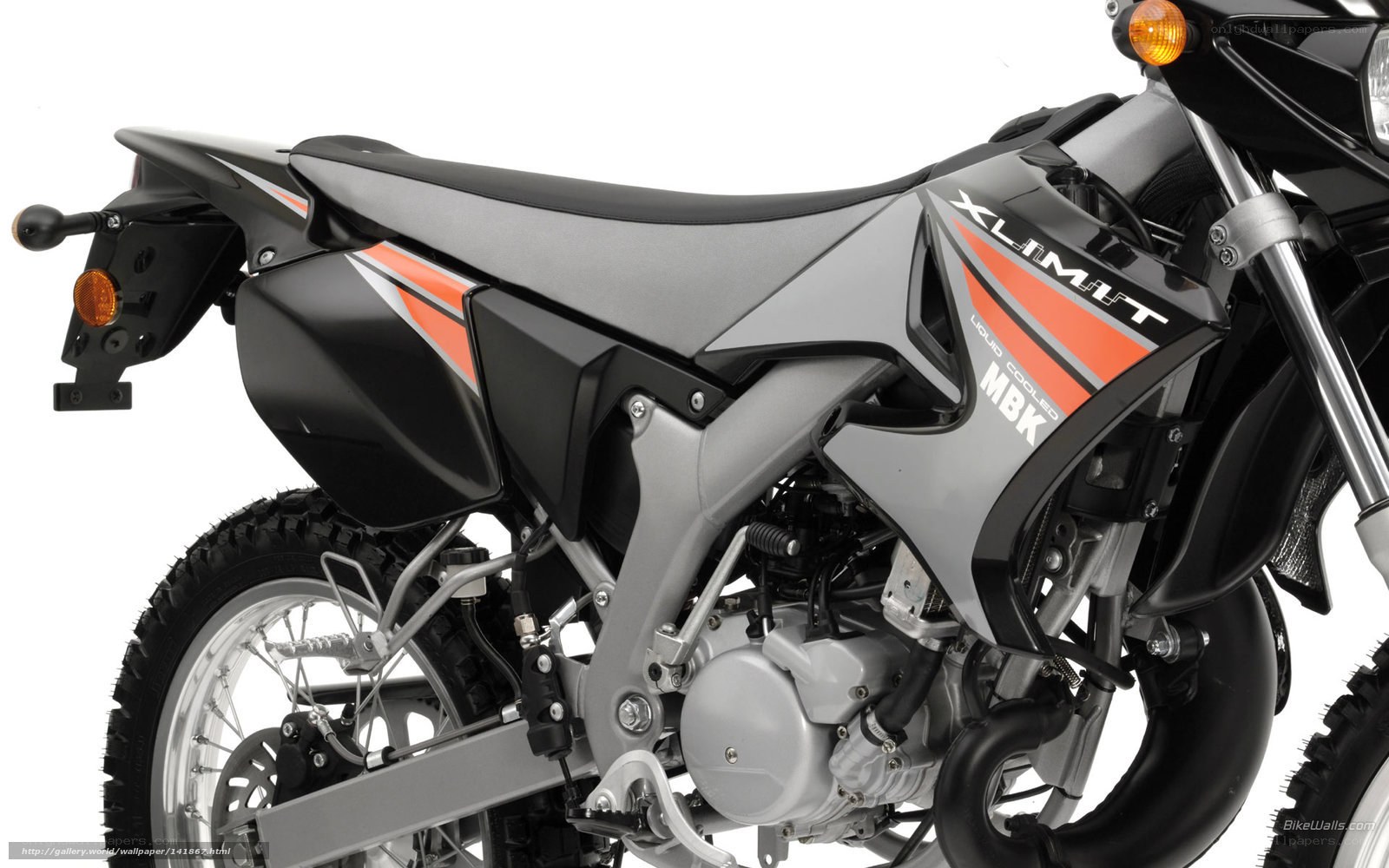 black and gray dirt bike