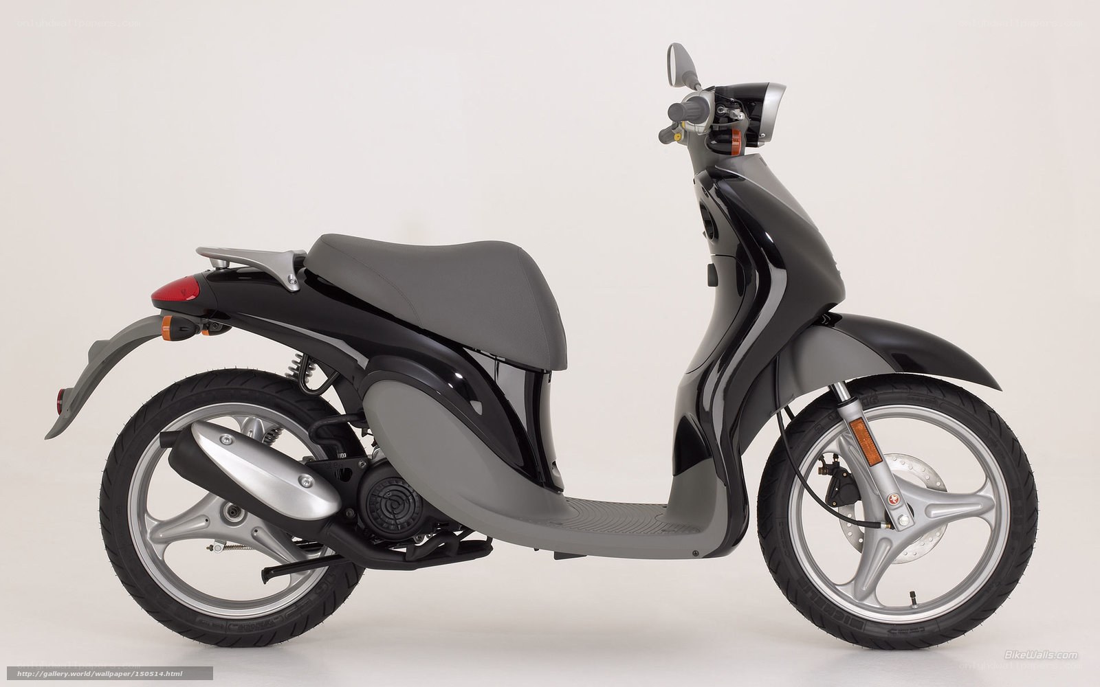 black and gray scooter
