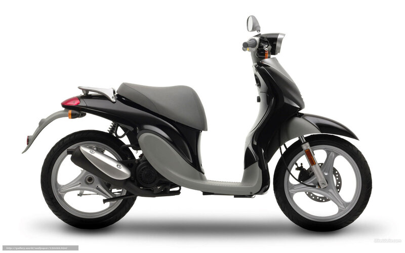 black and gray scooter