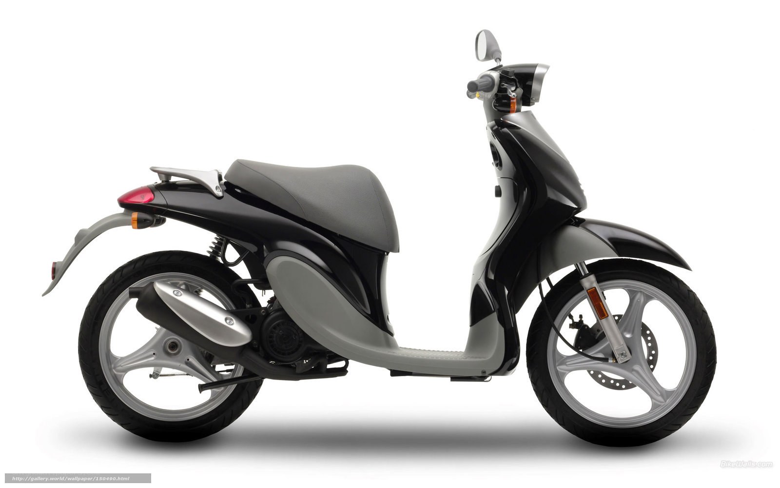 black and gray scooter