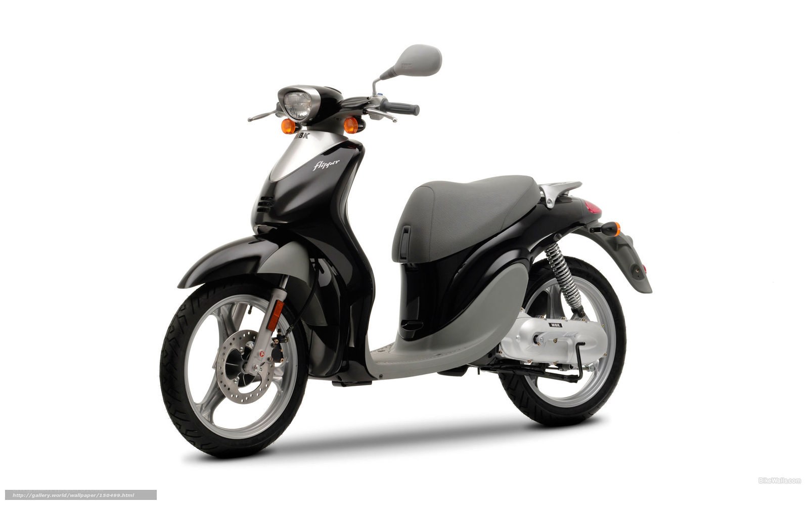 Black and gray scooter