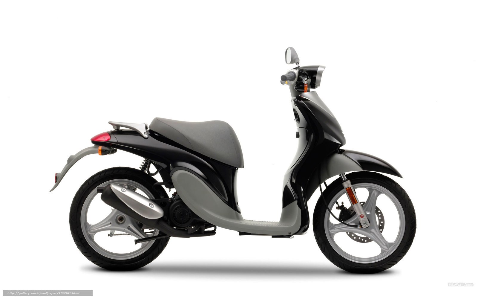 black and gray scooter