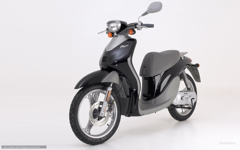 Black and gray scooter