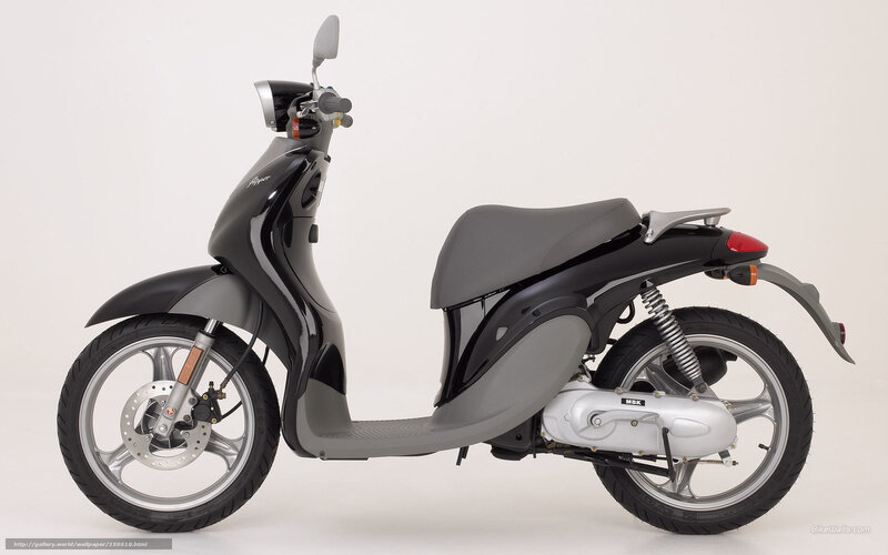 black and gray scooter