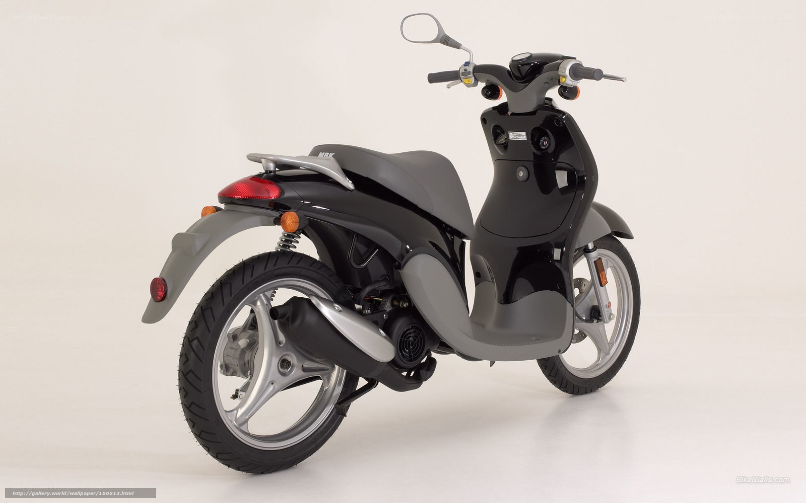 Black and gray scooter