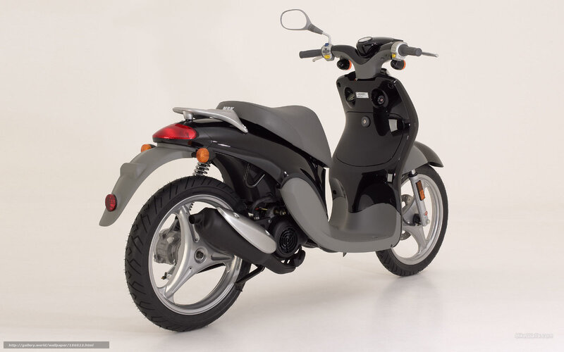 Black and Gray Scooter — Neutral, Photograph, Seat, Handlebars