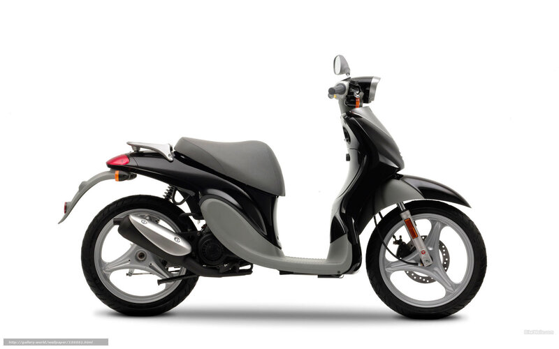 Black and Gray Scooter — Neutral, Photograph, Seat, Wheel, Handlebar