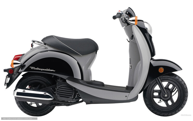 Black and gray scooter