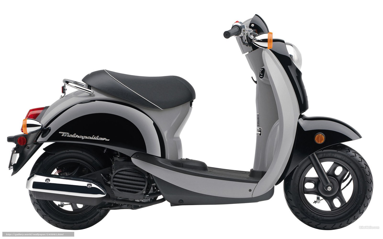 Black and gray scooter