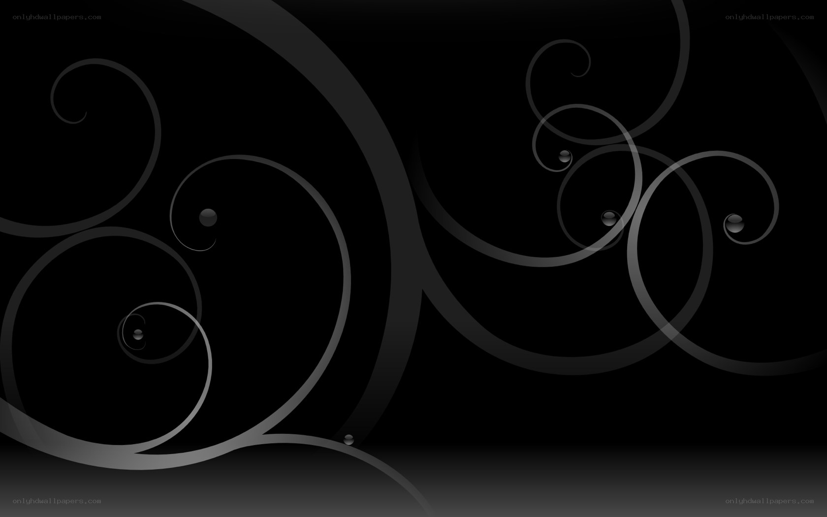 black and gray swirls