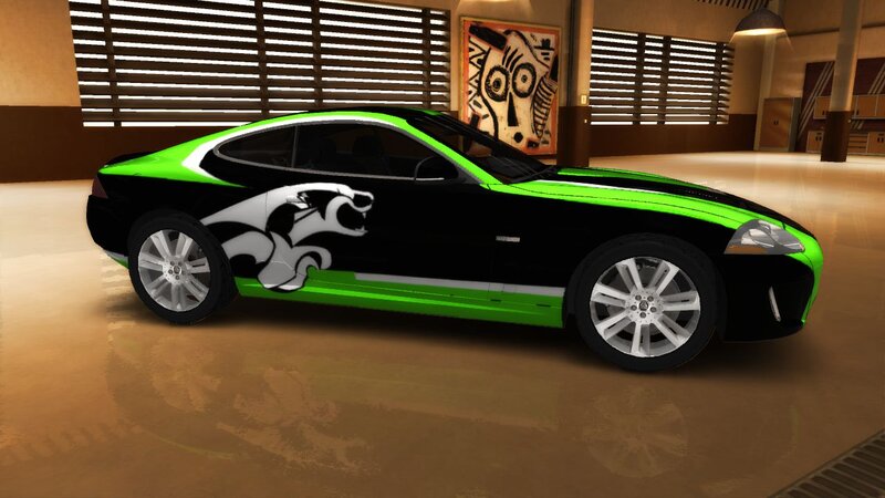 Black and Green Car — Neutral