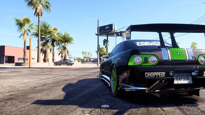 Black and Green Car — Sunny